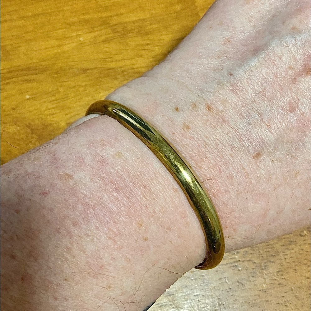 Handwrought Solid Brass Cuff Bracelet - image 3